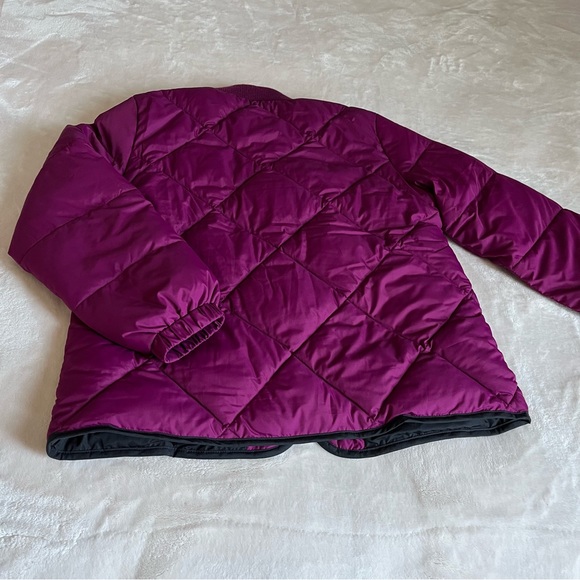 LandaEnd magenta zip up puffer quilted jacket - Picture 9 of 10